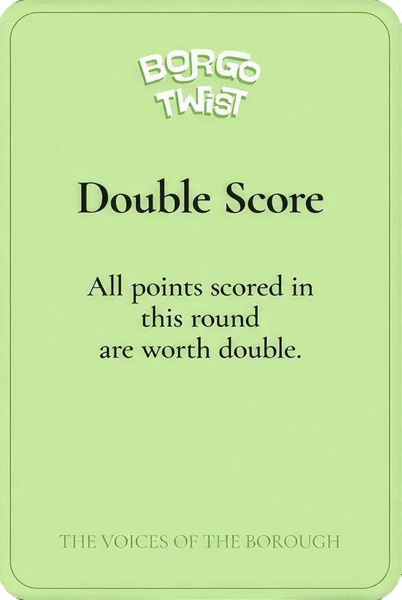 Borgo Twist card — Bocce