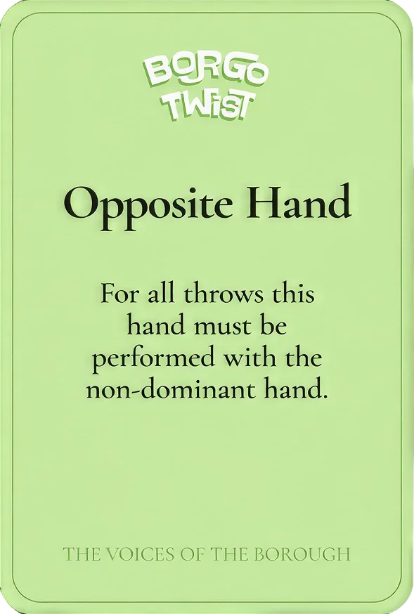 Borgo Twist card — Bocce